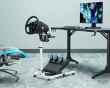 Racing Simulator Wheel Stand med Gear Shifter - LRS11 - Vit