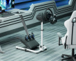 Racing Simulator Wheel Stand med Gear Shifter - LRS11 - Vit