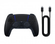 Playstation 5 DualSense V3 Trådlös + USB-kabel för PC - Midnight Black