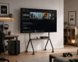 Easel Studio Mobilt TV-stativ med hjul – Svart