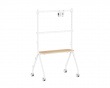 Easel Studio Mobilt TV-stativ med hjul – Vit