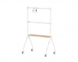 Easel Studio Mobilt TV-stativ med hjul – Vit