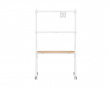Easel Studio Mobilt TV-stativ med hjul – Vit