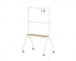 Easel Studio Mobilt TV-stativ med hjul – Vit