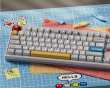 DP104 ANSI Tangentbord - Powder White [Rye Linear]