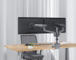 Monitorarm med USB-A & USB-C Portar - 2 Skärmar - 17-35