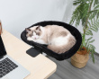 Fällbar Bordmonterad Kattbädd - Svart