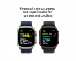Watch Ultra 2 GPS + CELL Svart Titankapsel / Mörkgrön Alpine Loop - Medium
