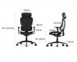 SpineX Pro Ergonomisk Kontorsstol i Tyg - Svart