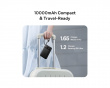 EnerFill FC11 Digital Display Powerbank med Dubbelkabel 22.5W 10000mAh - Cosmic Black