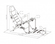 FLEX Hopfällbar Racing Simulator Cockpit - Svart