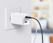 GaN5 Pro Snabbladdare 2C+U 65W - Vit