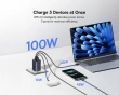 PicoGo AE11 Snabbladdare 2C+U 100W - Svart