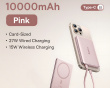 PicoGo AM41 Ultraslim Qi2 Magnetisk Powerbank 27W 10000mAh - Rosa