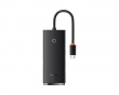 Lite Series 4-portars Type-C HUB-adapter - Svart