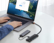 Lite Series 4-portars Type-C HUB-adapter - Svart