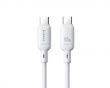 Silky Series Snabbladdande Kabel Type-C till Type-C 100W - 2m - Vit