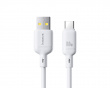 Silky Series Snabbladdande Kabel USB till Type-C 100W - 1m - Vit