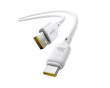 Silky Series Snabbladdande Kabel USB till Type-C 100W - 1m - Vit