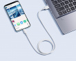 Silky Series Snabbladdande Kabel USB till Type-C 100W - 1m - Vit