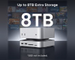 Mac mini 11-i-1 Dockningsstation - Silver 