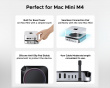 Mac mini 11-i-1 Dockningsstation - Silver 