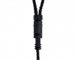 1-till-2 8K flätad kabel - Svart