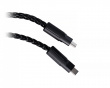 1-till-2 8K flätad kabel - Svart