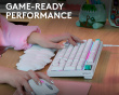 G316 X 98 Gamingtangentbord - Vit