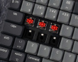 K1v6 Low Profile QMK Trådlöst Tangentbord [Gateron Red] - Ljusgrå