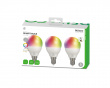 RGB-lampor, E14, G45, 5W, miniglob, 3-pack