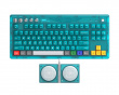 Retro Mechanical Keyboard - Trådlöst Tangentbord ANSI - Clear Blue