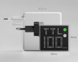 Pixel 100W USB-C & USB-A-laddare - Grå