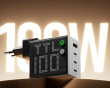 Pixel 100W USB-C & USB-A-laddare - Grå