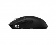 PRO X3 Superstrike Trådlös Gamingmus - Midnight Black