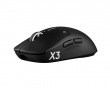 PRO X3 Superstrike Trådlös Gamingmus - Midnight Black