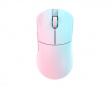 Huan Stainless Magnesium Alloy Trådlös Gamingmus - Blå/Rosa