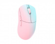 Huan Stainless Magnesium Alloy Trådlös Gamingmus - Blå/Rosa