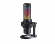 VOXARA USB Gaming Kondensatormikrofon RGB - Svart