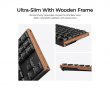 K1 Ultra SE 80% 8K Trådlöst Tangentbord - Wood Black [Milk POM Brown]