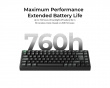 K2 Ultra 75% 8K Trådlöst Tangentbord - Svart [Keychron Apex Brown]