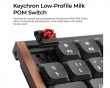 K3 Ultra SE 75% 8K Trådlöst Tangentbord - Wood Black [Milk POM Red]