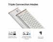 K3 Ultra SE 75% 8K Trådlöst Tangentbord - Wood White [Milk POM Red]