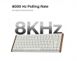 K3 Ultra SE 75% 8K Trådlöst Tangentbord - Wood White [Milk POM Brown]
