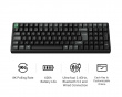 K4 Ultra 96% 8K Trådlöst Tangentbord - Svart [Keychron Apex Red]