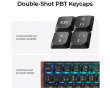 K5 Ultra Low-Profile 100% 8K Trådlöst Tangentbord - Wood Black [Keychron Milk POM Red]
