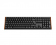 K5 Ultra Low-Profile 100% 8K Trådlöst Tangentbord - Wood Black [Keychron Milk POM Red]