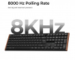 K5 Ultra Low-Profile 100% 8K Trådlöst Tangentbord - Wood Black [Keychron Milk POM Red]