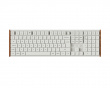 K5 Ultra Low-Profile 100% 8K Trådlöst Tangentbord - Wood White [Keychron Milk POM Red]