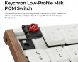 K5 Ultra Low-Profile 100% 8K Trådlöst Tangentbord - Wood White [Keychron Milk POM Brown]